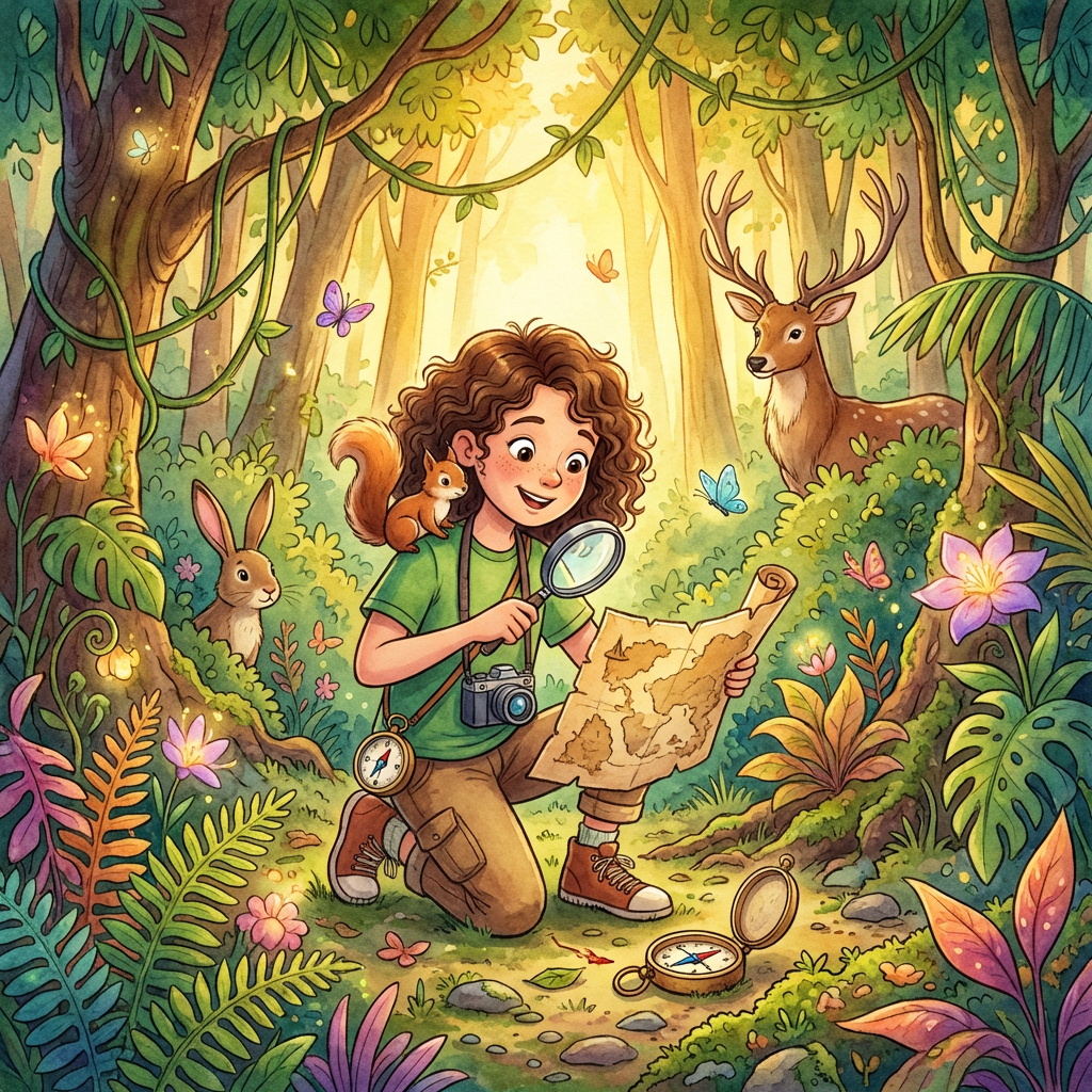 Annas Ausflug in den Flüsterwald